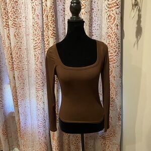 Long Sleeved Brown Shirt